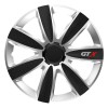 Set 4 Capace Roti GTX 16&quot; Black Carbon &amp; Silver AVX-AM10418, Plastic ABS, Universale Jante Otel