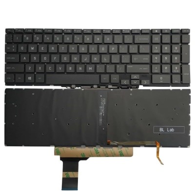Tastatura Laptop Gaming, HP, Victus 15-FB, 15Z-FB, TPN-Q279, iluminata, gri, layout US foto