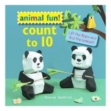Animal Fun! Count to 10 - Carte numaratoare cu clape pentru copii 0-3 ani, Autor Tracey Radford