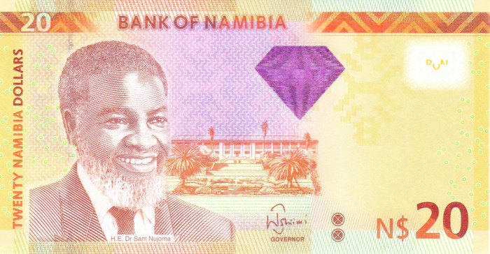 Bancnota Namibia 20 Dolari 2013 - P12b UNC