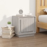 Gossi noptiera, gri sonoma, 44x35x45 cm, lemn prelucrat