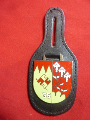 Insigna Militara produsa in Germania - Regiment 35 , metal si email ,h=4cm foto