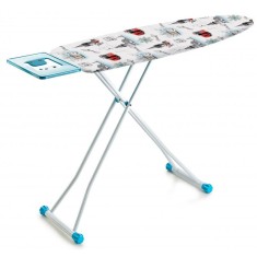 Masa de calcat Heinner Care, 125 x 42 cm, suport fier de calcat, bumbac, model London