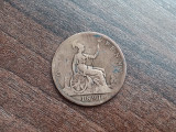 M3 C50 - Moneda foarte veche - Anglia - one penny - 1891, Europa