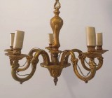 Candelabru din bronz masiv in stilul francez Empire cu 5 brate