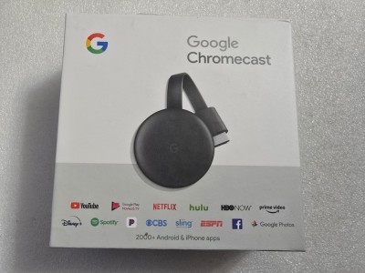 Chromecast Google 3rd Gen. Full HD, WI-FI Netflix YouTube NC2-6A5-1600 foto