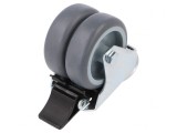 Roată de Transport cu Roți Duble 100kg 75mm