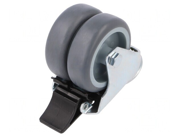 Roată de Transport cu Roți Duble 100kg 75mm