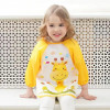 Baveta impermeabila cu manecute lungi - Girafa vesela, Superbaby