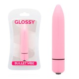 Vibrator Glossy Thin Vibe Deep Roze Lucios