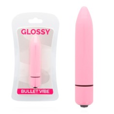 Vibrator Glossy Thin Vibe Deep Roze Lucios