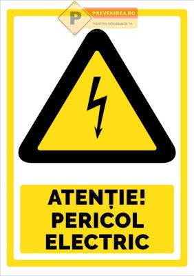 Indicator pericol electric foto
