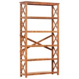 Cumpara ieftin Biblioteca, 100x30x180 cm lemn masiv acaciacu finisaj tip miere