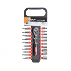 Trusa chei 22 piese clichet 1/4, tubulare si Torx, Automax