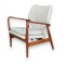 Scaun fotoliu alb in diferite materiale ✔ model VIA
