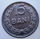 Moneda Romania 15 Bani 1966 RSR, KM# 93, Nichel-Otel
