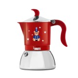 Espressor Bialetti Christmas Fiammetta Rosu, 4 cesti