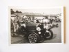 Fotografie originală 108 x 76 mm din anii 50 cu automobil de epoca pe pista de curse de la Monza, Alb-Negru, Europa, Transporturi