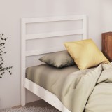 VidaXL Tăblie de pat, alb, 81x4x100 cm, lemn masiv de pin