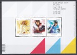 Canada 2014 - J.O. de iarnă, Soci - Pionieri ai sporturilor de iarnă - Barbara Ann Scott, Sandra Schmirler, Sarah Burke, Colita, MNH