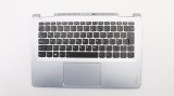 Carcasa superioara cu tastatura palmrest Laptop, Lenovo, Yoga 710-14IKB Type 80V4, 5CB0L47473, AM1JH000210, iluminata, argintie, layout UK