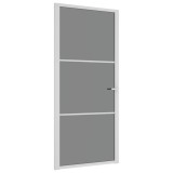 Cumpara ieftin Usa de interior, 93x201,5 cm, alb, sticla ESG si aluminiu