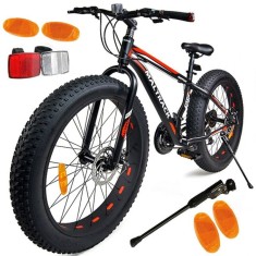 Bicicleta maltrack fat bike cu 21 viteze, 26 inch roti late 4&amp;#039;&amp;#039;, cadru din aluminiu, frane pe disc foto