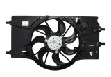 GMV radiator electroventilator Renault Laguna III, 2007-2015, motor 1.6, 2.0, benzina, 1.5 dci, 2.0 dci, diesel, cutie manuala, cu AC, 393 mm; 2 pini
