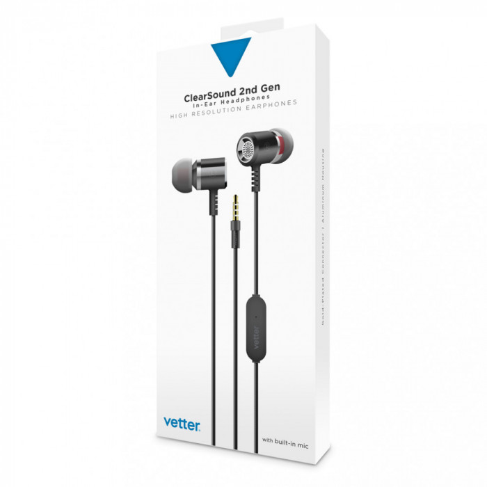 Casti audio Vetter ClearSound 2nd Gen, In-Ear, Gri