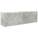 Cumpara ieftin Dulap perete baie, gri beton, 100x25x30 cm, lemn prelucrat