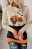 N822-1151 Bluza casual cu tematica Halloween, L, XL