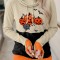 N822-1151 Bluza casual cu tematica Halloween