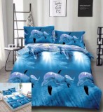 Cumpara ieftin Lenjerie De Pat 3D - Tequilla Xd008, Bumbac, 4 Piese, Cu Elastic, Imprimeu