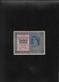 Rar! Austria Austro Ungaria 1000 1.000 kronen coroane 1922 seria011171