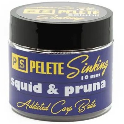 Pelete Solubile Addicted Carp Baits Sinking Dumbell, Squid &amp;amp; Pruna, 10 mm foto