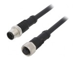 Cablu pentru senzori/automatizări M12-M12 2m