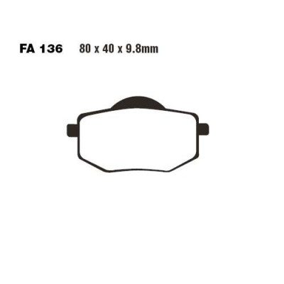 Placute de frana FA136, Standard, EBC Cod Produs: MX_NEW 7372337MA foto