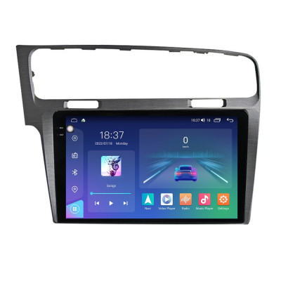 Navigatie dedicata cu Android VW Golf VII 2012 - 2019, argintiu, 8GB RAM, Radio foto
