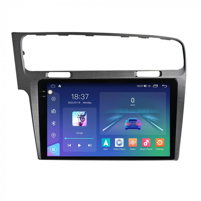 Navigatie dedicata cu Android VW Golf VII 2012 - 2019, argintiu, 4GB RAM, Radio