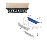 Ornament superior Trager, panou central fata HYUNDAI KONA, 08.2020-08.2023, original,