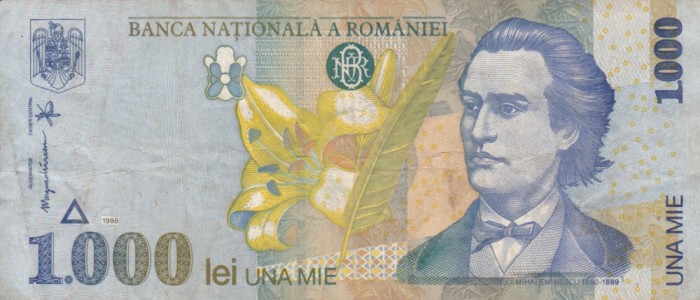 ROMANIA 1.000 lei 1998 VF!!!