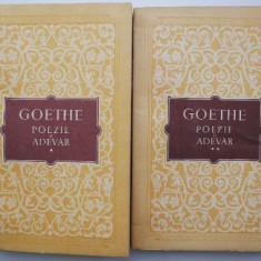Poezie si adevar (2 volume) – J. W. Goethe