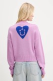 Hugo Blue pulover de l&acirc;nă culoarea violet, 50543059