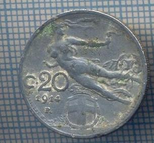 AX 1342 MONEDA - ITALIA - 20 CENTESIMI -ANUL 1914 -STAREA CARE SE VEDE foto