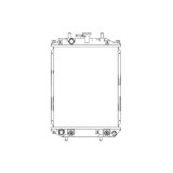 Radiator racire Daihatsu Cuore, 10.1998-05.2003, Move, 10.1998-09.2002, Sirion, 04.1998-01.2005, Motorizare 1.0 40/41kw Benzina, tip climatizare Cu/f