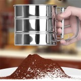 Cana Cernut Faina/Zahar/Cacao, Sita Inox, 250g, Maner Actionare, Gradata, Vesela Bucatarie