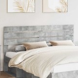 vidaXL Tăblie cap cu headboard Gri din beton 180 cm Lemn compozit 888176