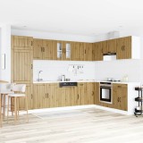 VidaXL Dulap de bucătărie cu ușă Lucca 2 pcs Maro 80 x 46 x 81.5 cm