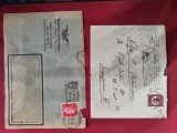 cenzura militara , grup doua carti postale de corespondenta comerciala 1939-1944
