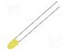 Dioda LED, 3mm, galbena, 70...150mcd, 20mA, 2...2,5V, KINGBRIGHT ELECTRONIC - L-7104SYDK